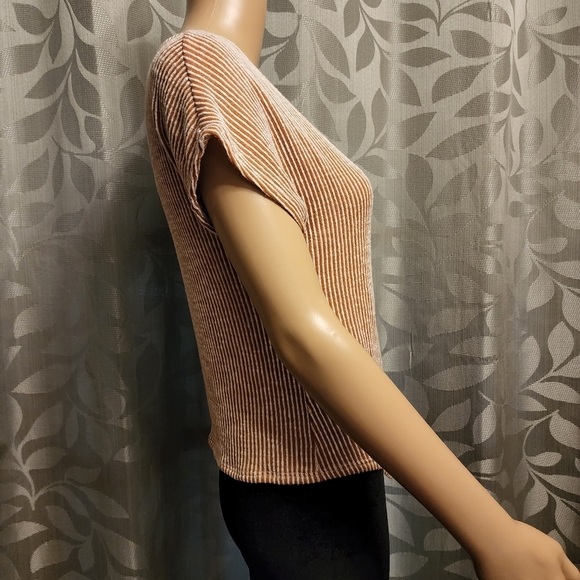 Caution to the Wind Crop Striped Shirt - Picture 4 of 10